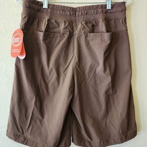 Wonder Nation Kids Flat Front Shorts in Brown